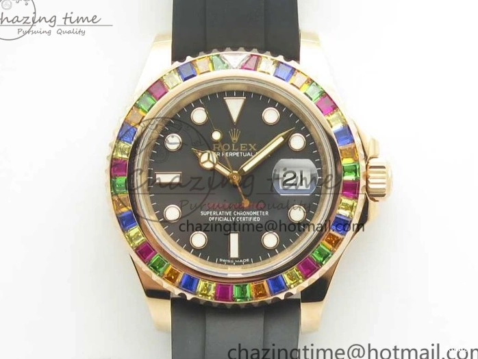 Noob Extra Edition (Free Black Strap) Yacht-Master Rubber 904L On Strap 116695SATS 40 Best 1:1 Case 1231